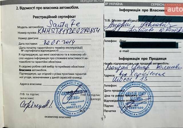 Белый Хендай Санта Фе, объемом двигателя 2.2 л и пробегом 235 тыс. км за 15500 $, фото 63 на Automoto.ua