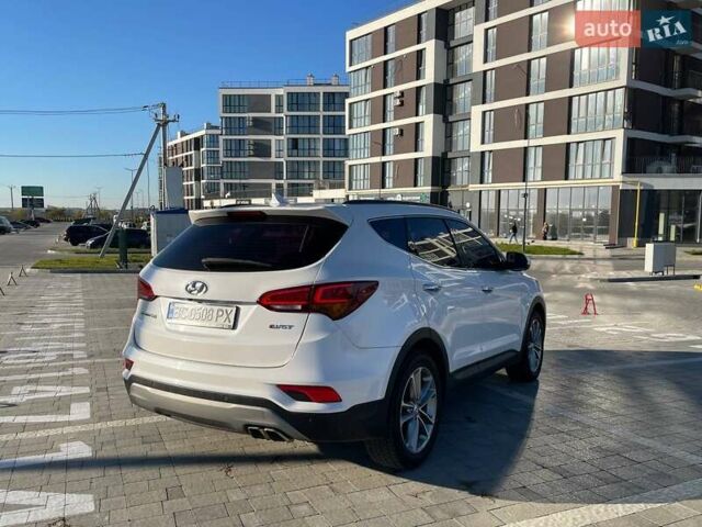 Белый Хендай Санта Фе, объемом двигателя 2 л и пробегом 137 тыс. км за 23500 $, фото 5 на Automoto.ua