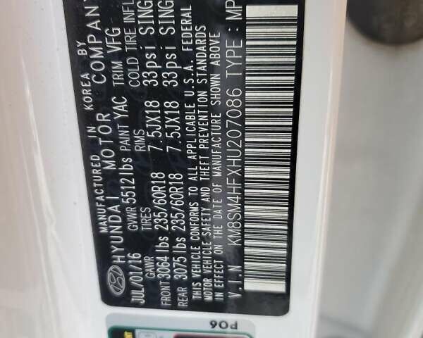 Белый Хендай Санта Фе, объемом двигателя 0 л и пробегом 164 тыс. км за 2700 $, фото 11 на Automoto.ua