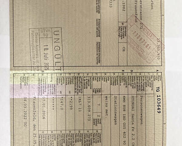 Белый Хендай Санта Фе, объемом двигателя 2.2 л и пробегом 157 тыс. км за 23650 $, фото 83 на Automoto.ua