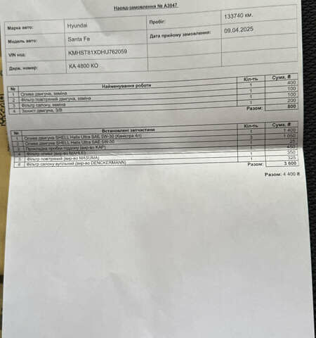 Білий Хендай Санта Фе, об'ємом двигуна 2.2 л та пробігом 141 тис. км за 22500 $, фото 170 на Automoto.ua