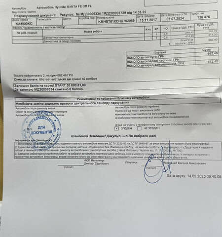 Білий Хендай Санта Фе, об'ємом двигуна 2.2 л та пробігом 141 тис. км за 22500 $, фото 167 на Automoto.ua