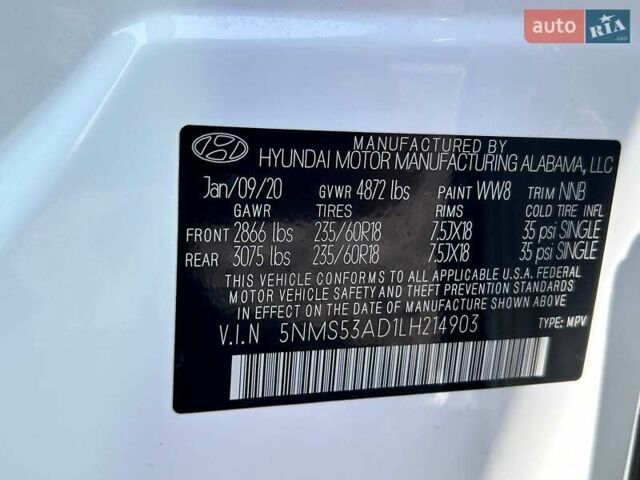 Белый Хендай Санта Фе, объемом двигателя 2.4 л и пробегом 80 тыс. км за 27500 $, фото 44 на Automoto.ua