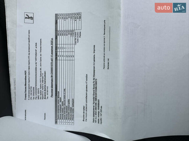 Білий Хендай Санта Фе, об'ємом двигуна 2.15 л та пробігом 147 тис. км за 29800 $, фото 90 на Automoto.ua