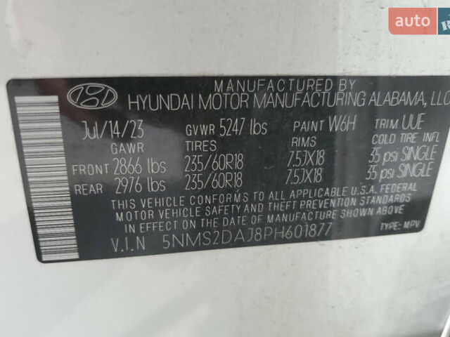 Білий Хендай Санта Фе, об'ємом двигуна 2.5 л та пробігом 75 тис. км за 18799 $, фото 3 на Automoto.ua