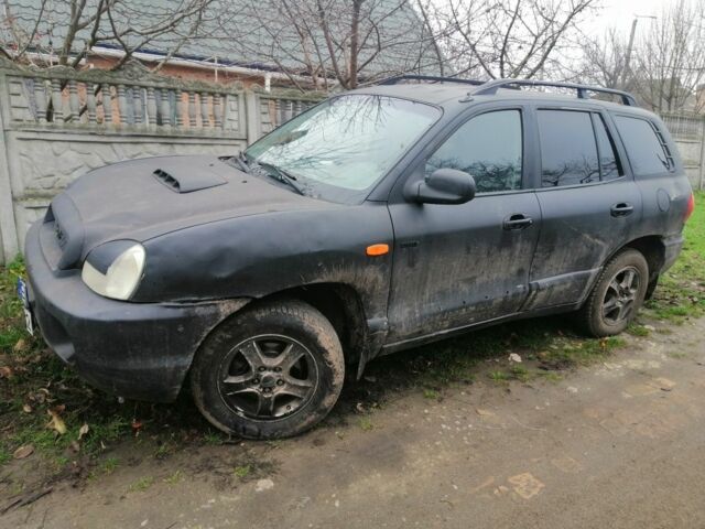 Черный Хендай Санта Фе, объемом двигателя 2 л и пробегом 220 тыс. км за 2700 $, фото 3 на Automoto.ua