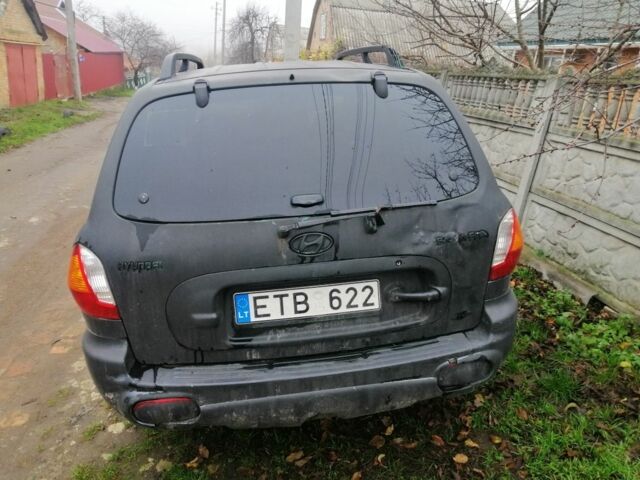 Черный Хендай Санта Фе, объемом двигателя 2 л и пробегом 220 тыс. км за 2700 $, фото 6 на Automoto.ua