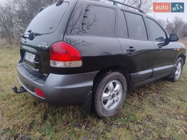Чорний Хендай Санта Фе, об'ємом двигуна 2 л та пробігом 203 тис. км за 7100 $, фото 4 на Automoto.ua