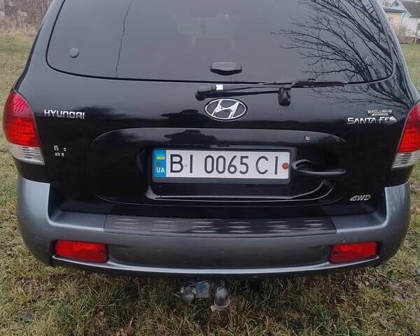 Чорний Хендай Санта Фе, об'ємом двигуна 2 л та пробігом 203 тис. км за 7100 $, фото 3 на Automoto.ua