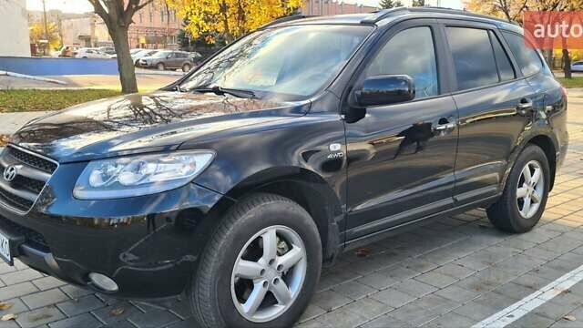 Черный Хендай Санта Фе, объемом двигателя 2.2 л и пробегом 195 тыс. км за 9500 $, фото 12 на Automoto.ua