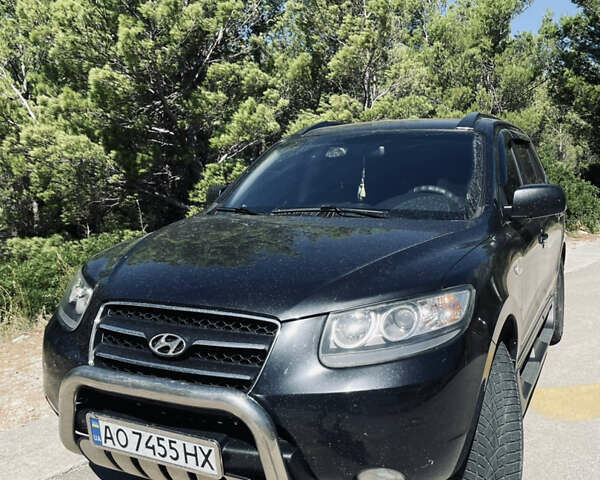 Черный Хендай Санта Фе, объемом двигателя 2.19 л и пробегом 240 тыс. км за 8300 $, фото 1 на Automoto.ua