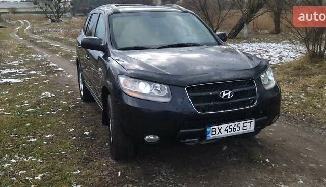 Черный Хендай Санта Фе, объемом двигателя 2.19 л и пробегом 240 тыс. км за 8300 $, фото 2 на Automoto.ua