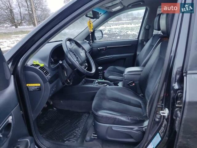 Черный Хендай Санта Фе, объемом двигателя 2.19 л и пробегом 198 тыс. км за 10900 $, фото 2 на Automoto.ua