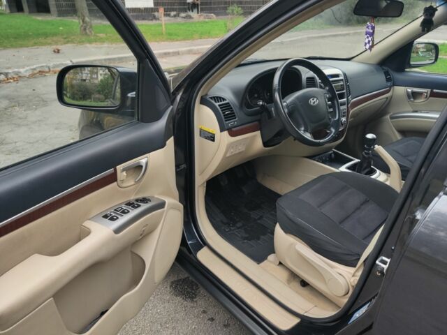 Черный Хендай Санта Фе, объемом двигателя 2.2 л и пробегом 198 тыс. км за 7500 $, фото 5 на Automoto.ua