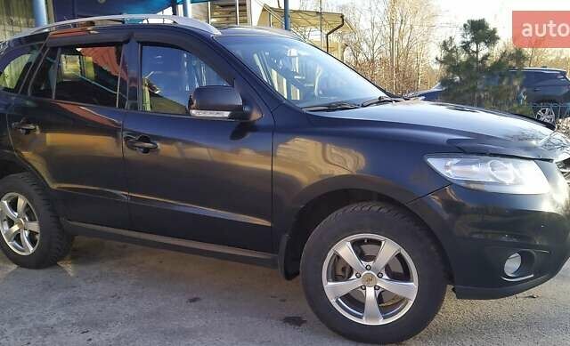 Черный Хендай Санта Фе, объемом двигателя 2.4 л и пробегом 195 тыс. км за 11250 $, фото 1 на Automoto.ua
