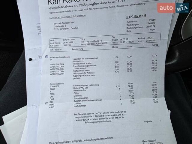 Черный Хендай Санта Фе, объемом двигателя 2.2 л и пробегом 232 тыс. км за 15099 $, фото 53 на Automoto.ua