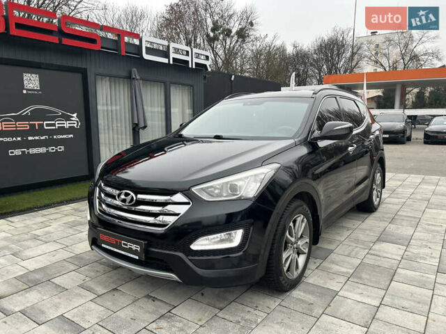 Черный Хендай Санта Фе, объемом двигателя 2.2 л и пробегом 190 тыс. км за 14900 $, фото 2 на Automoto.ua