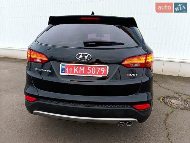 Черный Хендай Санта Фе, объемом двигателя 2 л и пробегом 211 тыс. км за 17200 $, фото 1 на Automoto.ua