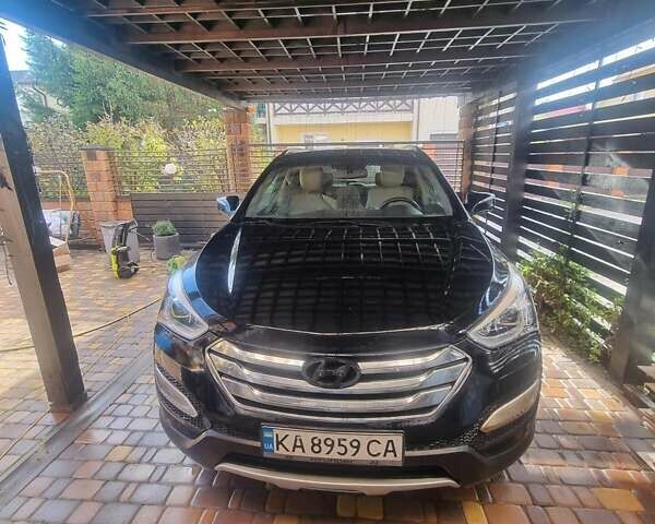 Черный Хендай Санта Фе, объемом двигателя 2 л и пробегом 141 тыс. км за 12800 $, фото 2 на Automoto.ua