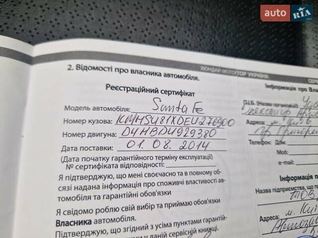 Черный Хендай Санта Фе, объемом двигателя 2.2 л и пробегом 94 тыс. км за 20300 $, фото 103 на Automoto.ua
