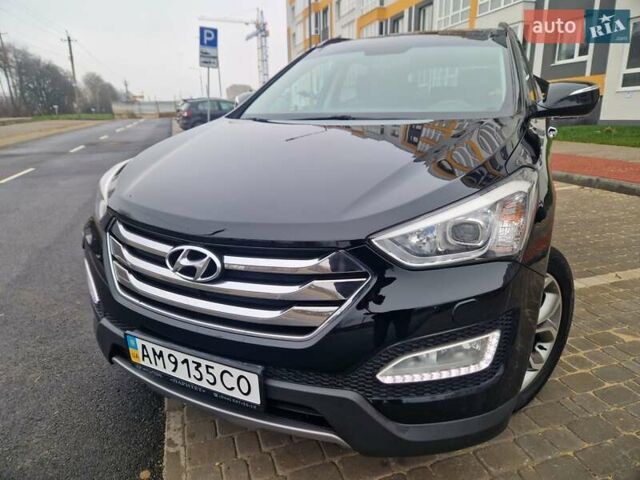 Черный Хендай Санта Фе, объемом двигателя 2.2 л и пробегом 94 тыс. км за 20300 $, фото 3 на Automoto.ua