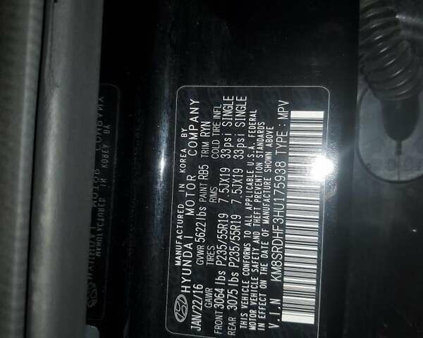 Черный Хендай Санта Фе, объемом двигателя 3.3 л и пробегом 125 тыс. км за 2700 $, фото 12 на Automoto.ua