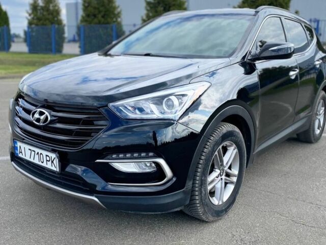 Черный Хендай Санта Фе, объемом двигателя 2.4 л и пробегом 220 тыс. км за 15600 $, фото 1 на Automoto.ua