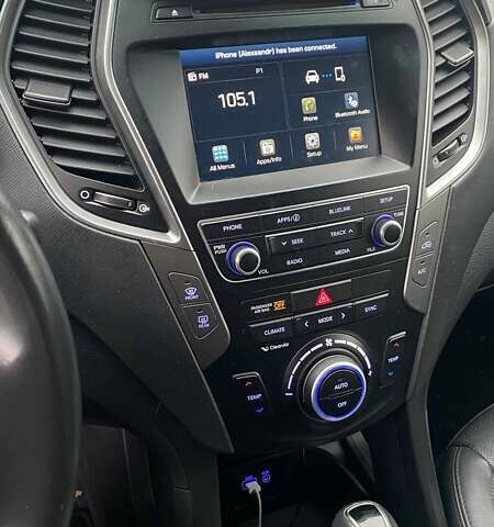 Чорний Хендай Санта Фе, об'ємом двигуна 2 л та пробігом 84 тис. км за 19446 $, фото 6 на Automoto.ua