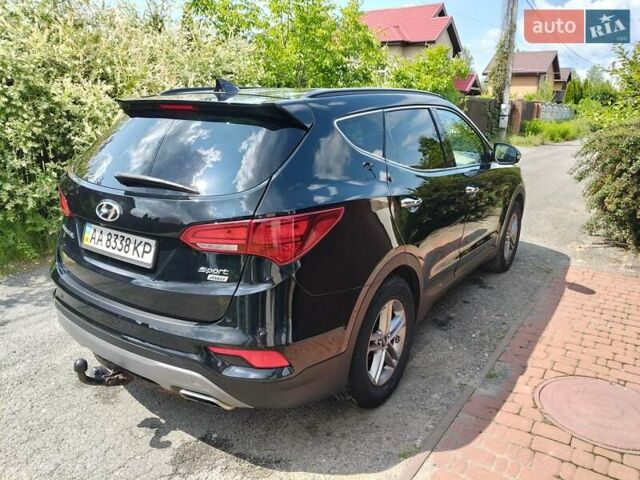 Черный Хендай Санта Фе, объемом двигателя 2.36 л и пробегом 130 тыс. км за 17500 $, фото 3 на Automoto.ua