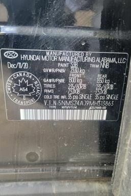 Черный Хендай Санта Фе, объемом двигателя 2.5 л и пробегом 45 тыс. км за 14700 $, фото 6 на Automoto.ua