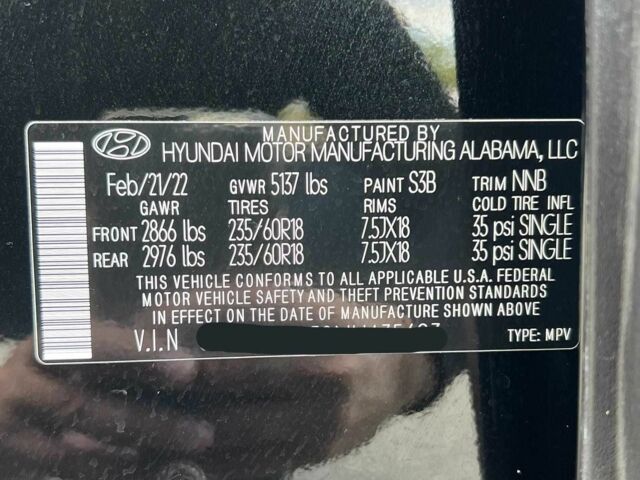 Черный Хендай Санта Фе, объемом двигателя 2.5 л и пробегом 41 тыс. км за 19800 $, фото 14 на Automoto.ua