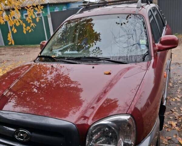 Красный Хендай Санта Фе, объемом двигателя 2 л и пробегом 120 тыс. км за 8500 $, фото 1 на Automoto.ua