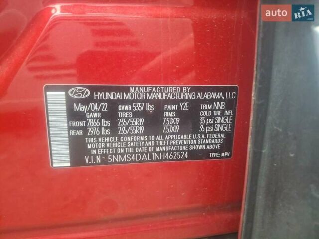 Красный Хендай Санта Фе, объемом двигателя 2.5 л и пробегом 75 тыс. км за 18300 $, фото 11 на Automoto.ua