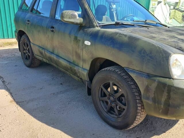 Сірий Хендай Санта Фе, об'ємом двигуна 2 л та пробігом 350 тис. км за 4000 $, фото 3 на Automoto.ua