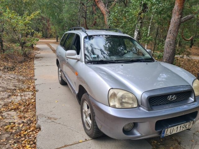 Серый Хендай Санта Фе, объемом двигателя 2 л и пробегом 315 тыс. км за 4000 $, фото 1 на Automoto.ua