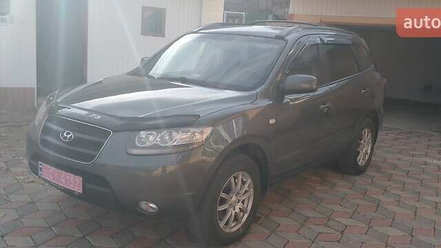 Серый Хендай Санта Фе, объемом двигателя 2.2 л и пробегом 185 тыс. км за 10700 $, фото 1 на Automoto.ua
