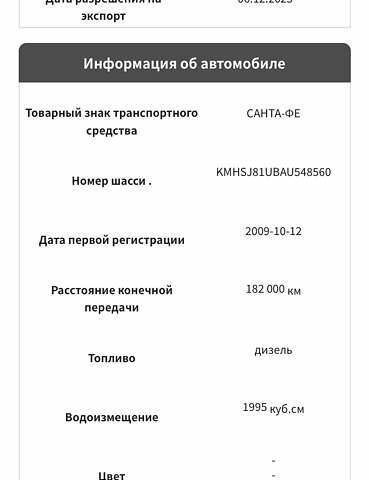 Сірий Хендай Санта Фе, об'ємом двигуна 2 л та пробігом 182 тис. км за 11500 $, фото 33 на Automoto.ua