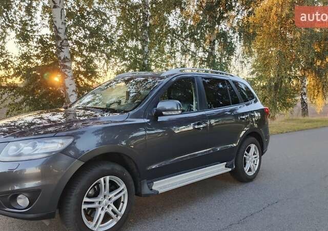 Серый Хендай Санта Фе, объемом двигателя 2.2 л и пробегом 222 тыс. км за 12500 $, фото 1 на Automoto.ua