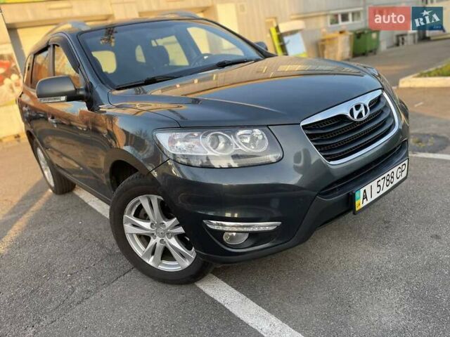 Серый Хендай Санта Фе, объемом двигателя 2.2 л и пробегом 223 тыс. км за 12800 $, фото 2 на Automoto.ua