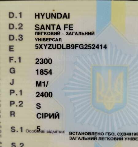 Сірий Хендай Санта Фе, об'ємом двигуна 2.4 л та пробігом 147 тис. км за 14500 $, фото 17 на Automoto.ua