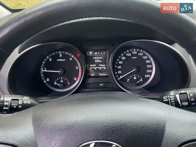 Сірий Хендай Санта Фе, об'ємом двигуна 2 л та пробігом 78 тис. км за 21700 $, фото 13 на Automoto.ua