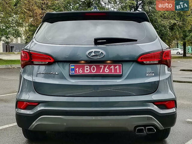 Серый Хендай Санта Фе, объемом двигателя 2 л и пробегом 187 тыс. км за 21555 $, фото 6 на Automoto.ua