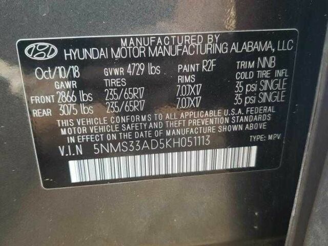 Сірий Хендай Санта Фе, об'ємом двигуна 2.4 л та пробігом 110 тис. км за 4400 $, фото 12 на Automoto.ua