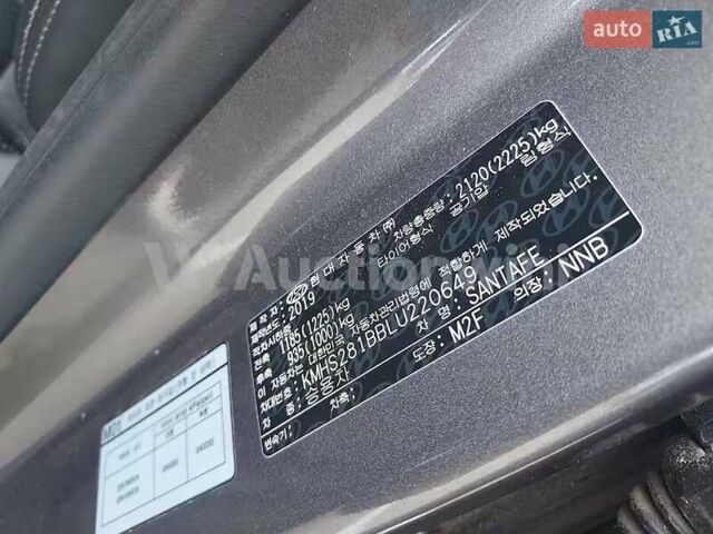 Сірий Хендай Санта Фе, об'ємом двигуна 2 л та пробігом 90 тис. км за 12900 $, фото 24 на Automoto.ua