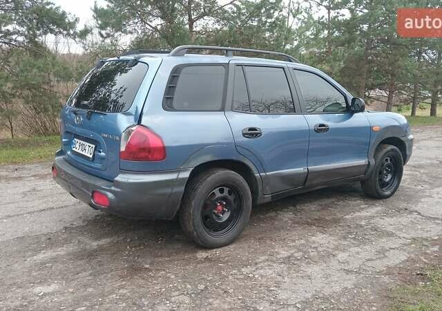 Синий Хендай Санта Фе, объемом двигателя 2.66 л и пробегом 300 тыс. км за 2350 $, фото 2 на Automoto.ua