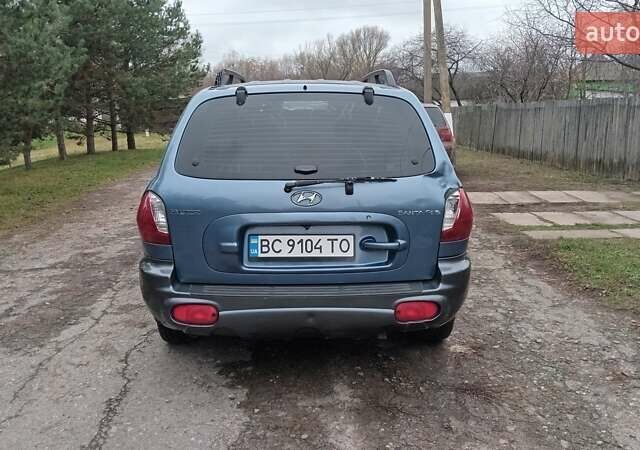 Синий Хендай Санта Фе, объемом двигателя 2.66 л и пробегом 300 тыс. км за 2350 $, фото 4 на Automoto.ua
