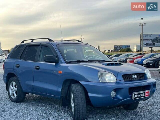 Синий Хендай Санта Фе, объемом двигателя 2 л и пробегом 232 тыс. км за 6890 $, фото 2 на Automoto.ua