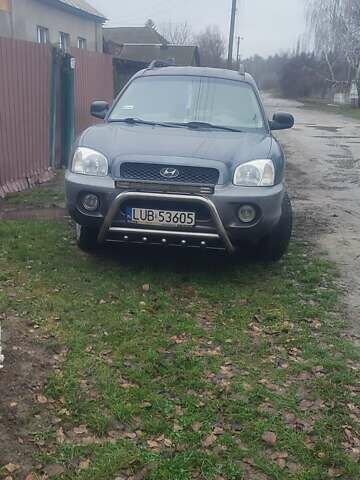 Синий Хендай Санта Фе, объемом двигателя 2 л и пробегом 254 тыс. км за 3150 $, фото 1 на Automoto.ua