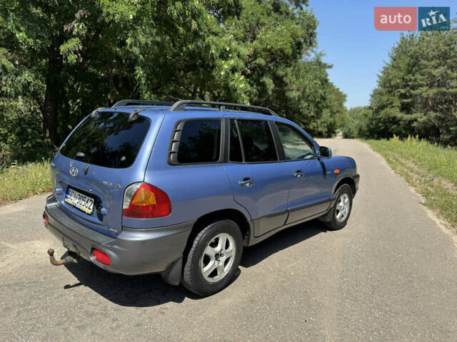 Синий Хендай Санта Фе, объемом двигателя 2 л и пробегом 225 тыс. км за 4800 $, фото 5 на Automoto.ua