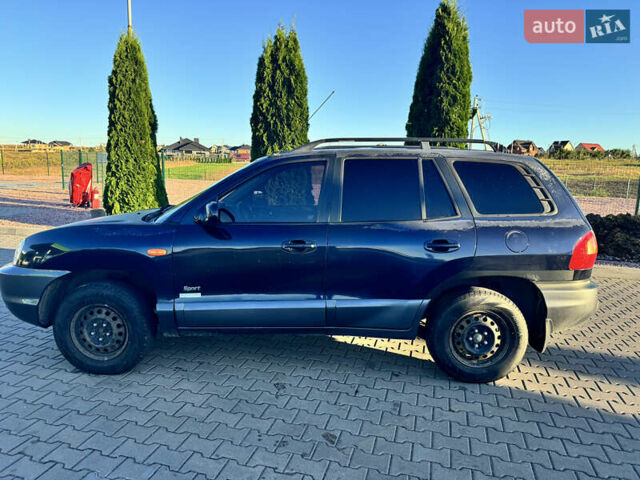 Синий Хендай Санта Фе, объемом двигателя 2.35 л и пробегом 240 тыс. км за 5300 $, фото 4 на Automoto.ua